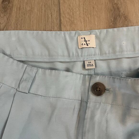 A New Day Women’s Light Blue High Rise Wide Leg Trouser Sz 14 - Picture 5 of 9